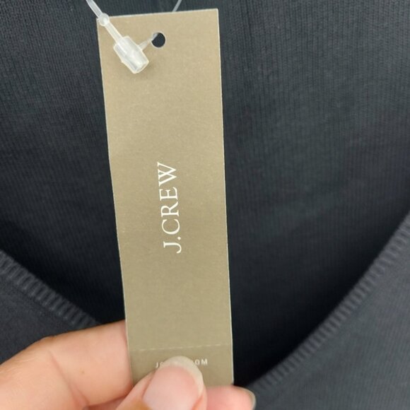 J.Crew Ruffle-hem sweater-dress Black Knit Size Small - Picture 7 of 9